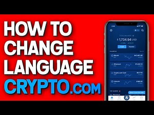 How To Change Language On Crypto.com