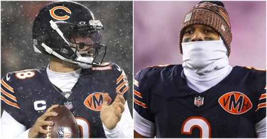 WATCH: DJ Moore goes viral seemingly quitting on Bears after he stops running the route in OT and causes Caleb Williams' game-ending INT vs. Rams