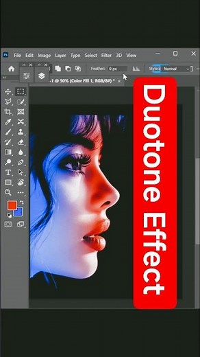 How to Create a Duotone Effect in Photoshop | Quick & Easy Photoshop Tutorial #Shorts