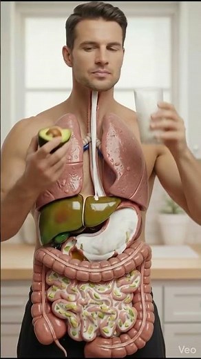 How Milk and Avocado Are Digested | Realistic 3D Digestive Animation