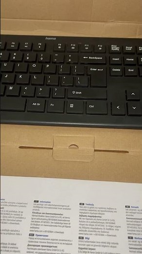 Hama Cortino wireless keyboard and mouse combo#youtube #youtubeshorts #keyboard #mouse #unboxing