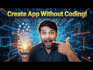 🚀 Create Mobile App Without Coding! 😱 | No Skill Needed 🔥 | Make App in 5 Minutes 💡