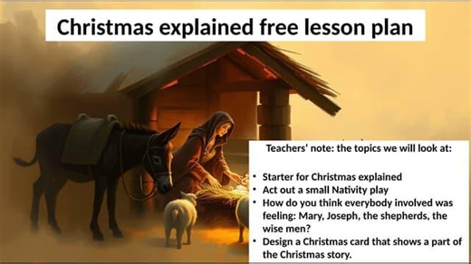 Christmas simply explained free lesson plan 1