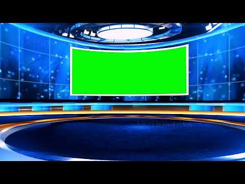 News Studio Green Screen