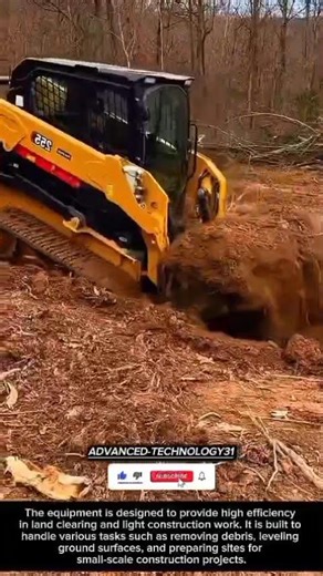 Equipment Designed for High Efficiency in Land Clearing and Light Construction !! #innovation #tool