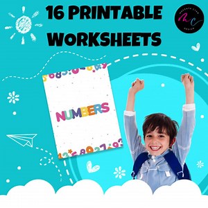 Printable Number Worksheets, Preschool Learning Activities (PDF Download) - Etsy Canada