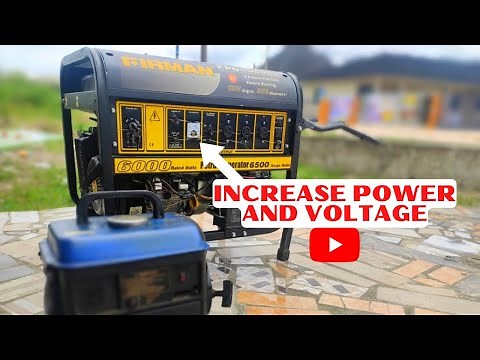 Easy Way to increase the speed and voltage of your generator