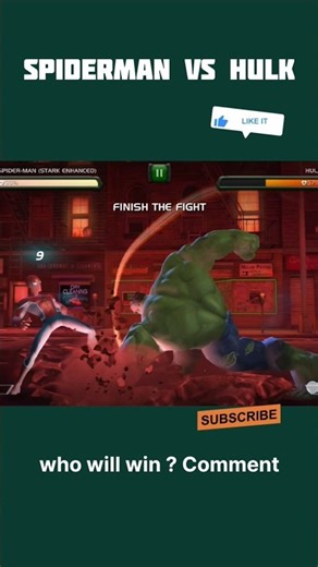 Spider-Man VS Hulk Crazy Fight #gaming #gameplay #hulk #spiderman #marvelcontestofchampions #marvel