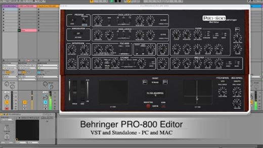 MIDI Editor For The Behringer PRO-800 Synth