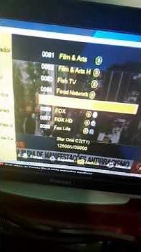 Como listar canais em Favoritos no Globalsat GS120 HD