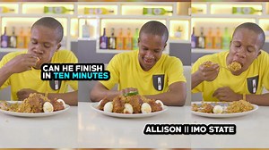 558K views · 29K reactions | Today Allison from Imo State enjoys a Sunday jollof party of 3 liters, 4 eggs, Turkey and cucumber | Nigerians VS Food | Facebook