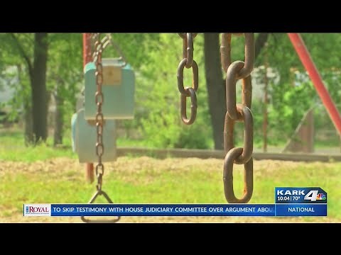 Child stuck in swing set