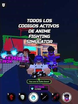 Códigos de Anime fighting simulator #animefightingsimulator #roblox #anime #animegames #robloxgames