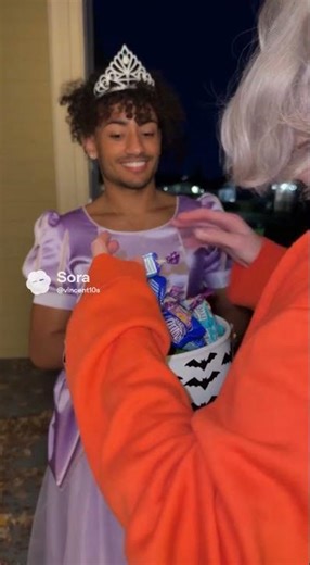 rare footage of foltyn trick or treating as. pretty princess