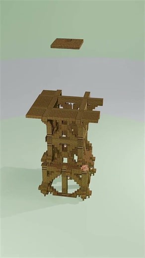 Cinematic Minecraft Watchtower Build🗼 | Simple but Beautiful #minecraft #minecraftcinematic