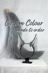 Custom Wolf Ears and Posable Tail - (wolf Ears, Cosplay, Furry, Husky, Legoshi Beastars) - Etsy