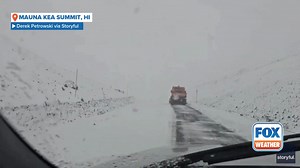 4.4K views · 112 reactions | Footage shot Monday shows the first snowfall of the season at the summit of Mauna Kea in Hawaii. | FOX Weather | Facebook