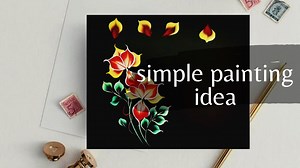 Brush strokes simple flower painting 🎨 | Colors N Shades-The magical Rendering