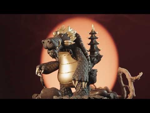 Drakugon: Dragon Turtle Art Toy | Complete Making-of Process