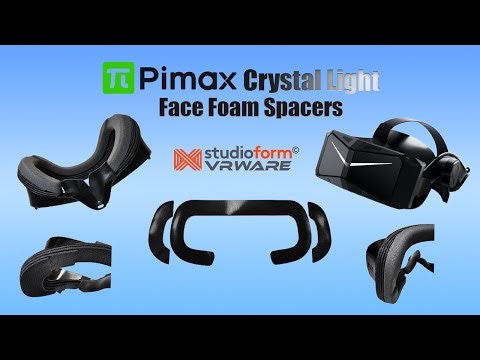 Pimax Crystal Light - Studioform VR Face Foam Spacers Review by Bartman's Bits