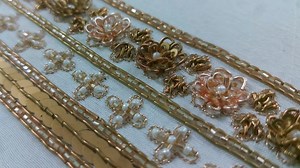 27 reactions | Zardosi work Flower Stitching With Aari work Normal niddle | zardosi work | Facebook