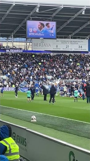 Great support at Cardiff #cardiffcity #cardiff #eflleagueone #loud #fans #ilovefootball #supporters