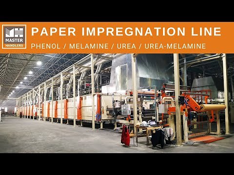 Paper Impregnation Line for HPL production & Short Cycle Lamination (Prelam / MFC / MDF / flooring)