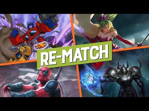 RE-MATCH! Optimus Prime, Terra, Golbez, Deadpool | Commander Gameplay