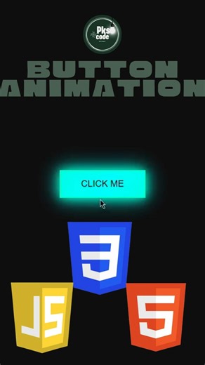 🔥Amazing Button Animation Using HTML CSS & JavaScript | Modern UI Effects #webdevelopment