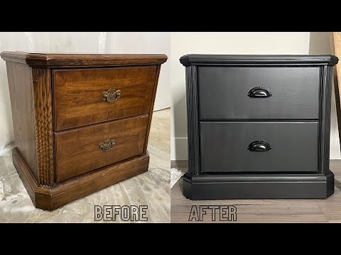 How to Paint Furniture Black