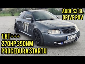 2002 Audi S3 8L |1.8T 270HP| POV Test Drive pops and bangs/procedura startu