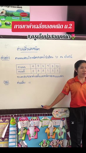 การหาค่าเฉลี่ยเลขคณิต ม.2 ที่เข้าใจง่าย