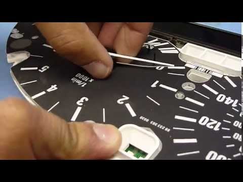 BMW mph,kmh,rev,temp and fuel needle removal procedure by Revtronic
