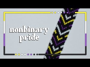 Nonbinary Pride Friendship Bracelet Tutorial [CC]