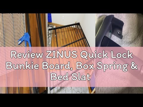 Review ZINUS Quick Lock Bunkie Board, Box Spring & Bed Slat Replacement, Metal Frame with Steel Slat