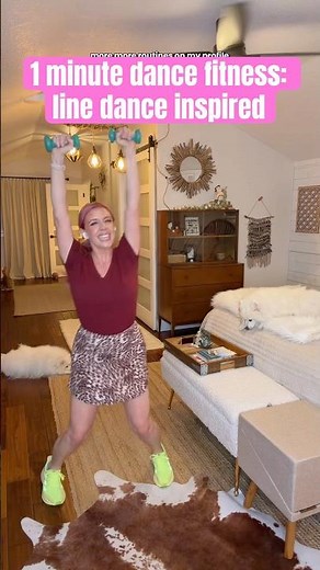1-Minute Country Line Dance Fitness Inspired Routine 🤠✨#dancefitness