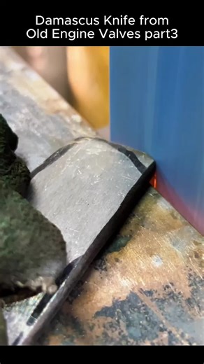 Crafting a Damascus Knife from Old Engine Valves: Part 3