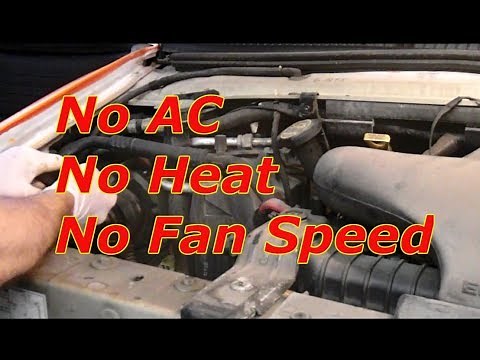 How to diagnose no fan speed on a Ford E150,E250.E350,F150,F250 and F350