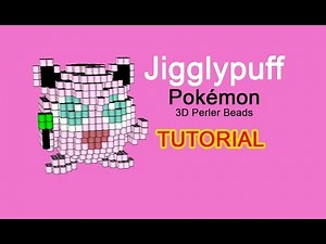 3D Pokémon Jigglypuff perler beads hama beads pyssla tutorial