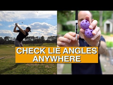 HOW TO CHECK LIE ANGLES ANYWHERE