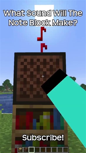 What Sound Will The Note Block Make When Placed On A Bookshelf?!