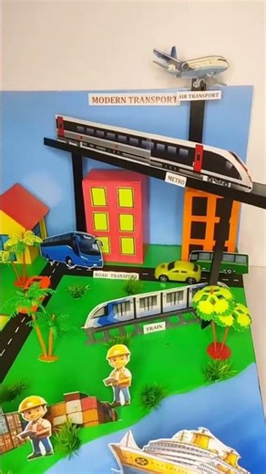 Types of transport model | mode of transport model for School exhibition #schoolproject #science