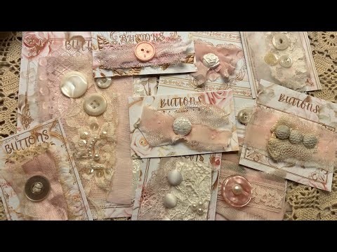 Button Cards ~ Lets make some pretty cards using our scraps!
