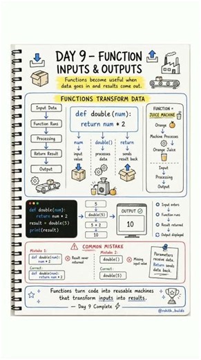 Inputs & Outputs — how Python processes everything ⚙️ #shorts