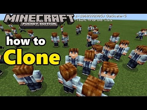HOW TO CLONE YOURSELF | Minecraft PE 0.16.0 Add on Modification