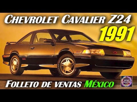 1991 CHEVROLET CAVALIER Z24 MEXICO - FOLLETO DE VENTAS