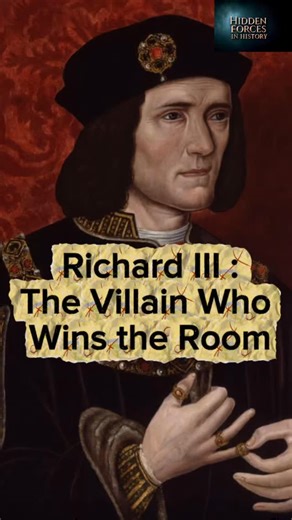 Why do we root for villains we know are evil? In today’s episode of Hidden Forces in History, we dive into Shakespeare’s Richard III, a character who tells us exactly what he’s about to do… and somehow still pulls us in. With today’s guest Matt Lewis, we unpack how power, charisma, and storytelling turn a self-confessed villain into someone the audience laughs with instead of stops and what that says about us. Tune in to today’s episode, link in bio. #HiddenForcesInHistory #richardiii #historyan
