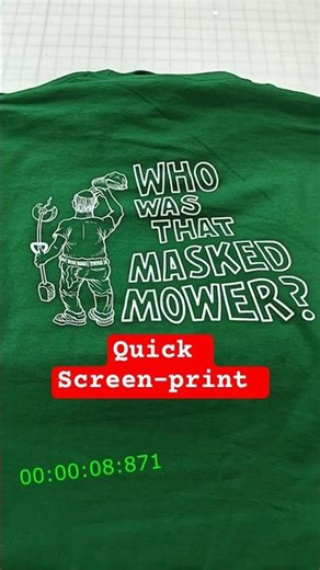 Quick Screen-print The Lawn Ranger #design #tshirt