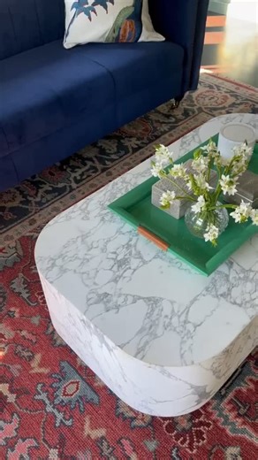 Williams Sonoma Home on Instagram: "Sculptural and refined, our Curved Edge Coffee Table is now on sale as part of our 4th of July event. Crafted from Italian Arabescato marble, it features soft curves and a recessed base that bring understated elegance to any living space."