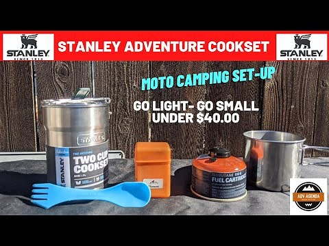 ☑️ BEST BUDGET MOTO CAMPING COOK KIT | STANLEY ADVENTURE COOK SET | BACKPACKING COOKING SET